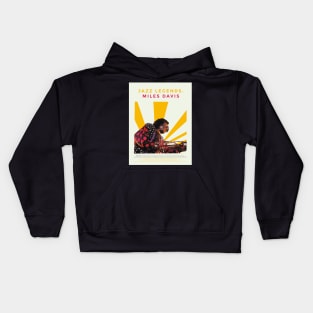 Miles Davis - The Jazz Artistry  Jazz Legends Kids Hoodie